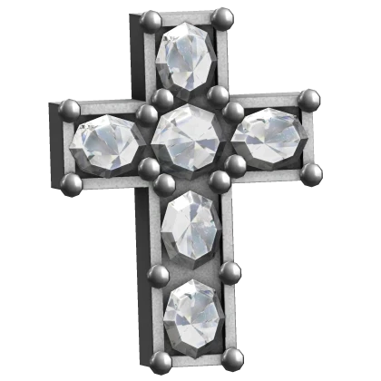 Diamond Cross Dermal Piercing