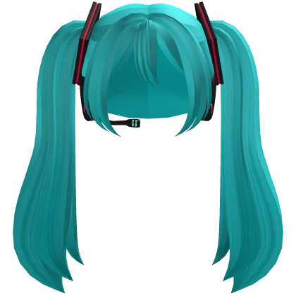 Miku Hatsune Chibi | Headphones Red|