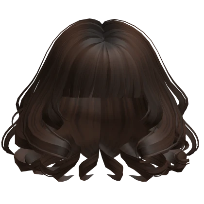 Curly Short Baby Angel Swirly Bob in Dark Brown