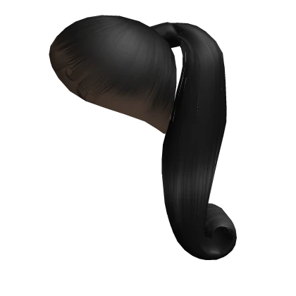 Ponytail with flipped ends