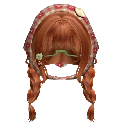 ♡ Ginger Low Pigtails & Mori kei Igari Bandana 