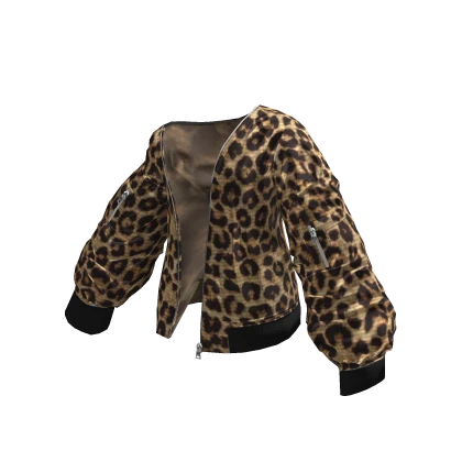 Leopard Print Y2K Gyaru Off Shoulder Jacket