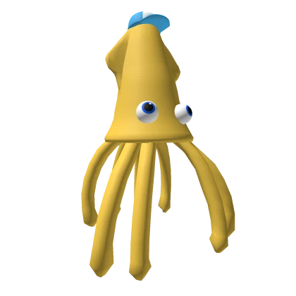 Yellow Squid With Blue Cap