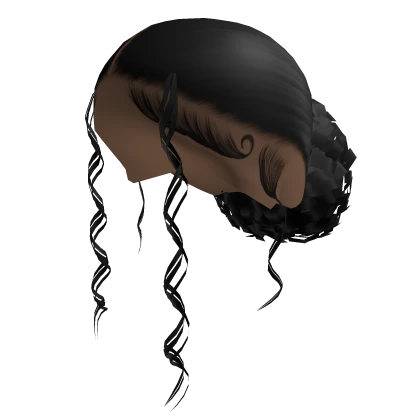 Low Afro Bun [Black]