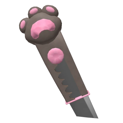 Brown Kawaii Waist Kitty Blade