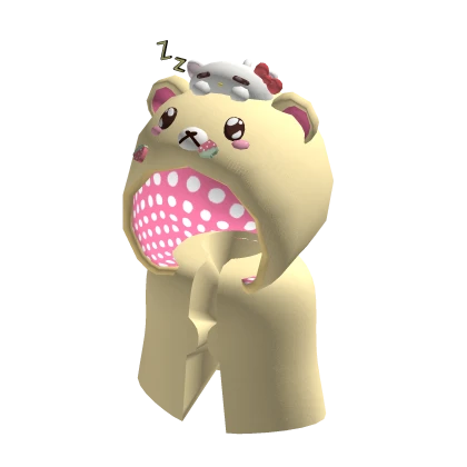 ♡ kawaii kitty x teddy blanket sweater ⋆ beige