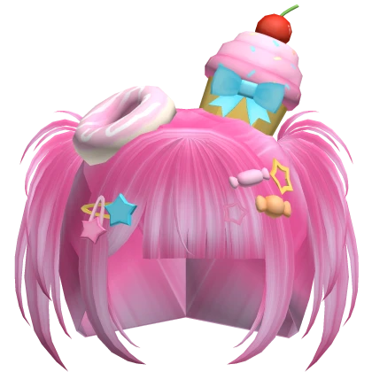 ♡ harajuku decora kei spikey pigtails (pink)