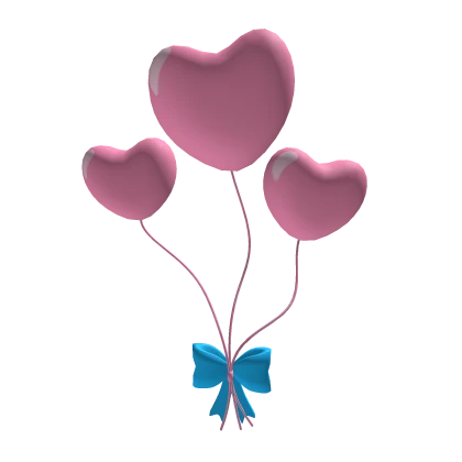 Balão de coração rosa