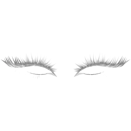 ♡ punk cat eye lashes (white)