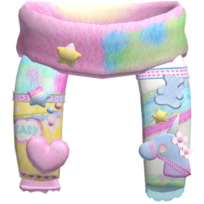 cute colorful harajuku igari oversized scarf