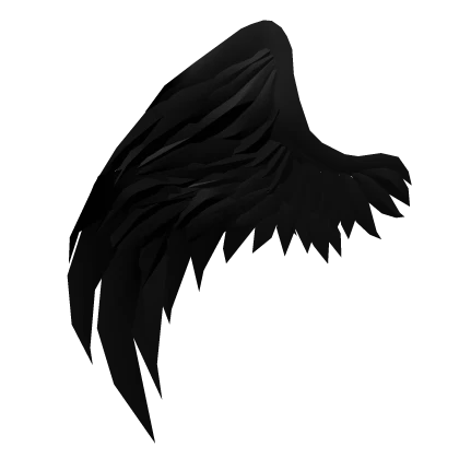 Right Black Half Angel Wing