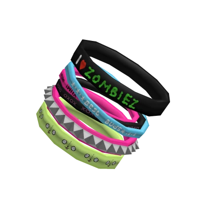 scene alt emo zombie harajuku bracelets; right