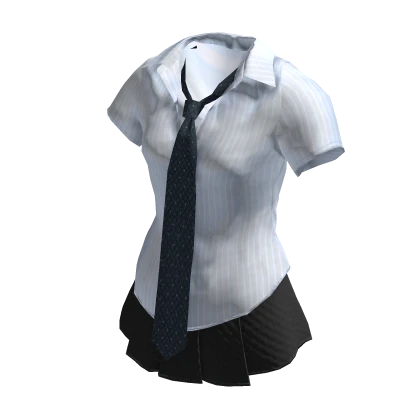 💜 Summer School Uniform Dress_Blue