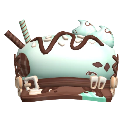 sweet mori kei igari mint chocolate hat