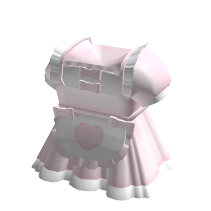 ♡ : kawaii frilly pink maid apron dress
