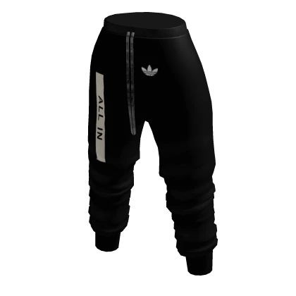 adidas All In Black Joggers