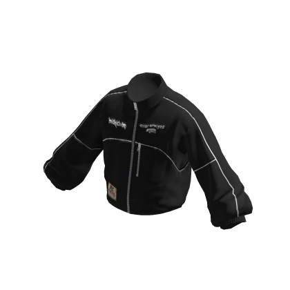 💗Y2K SPORTS WINDBREAKER JACKET_BLACK