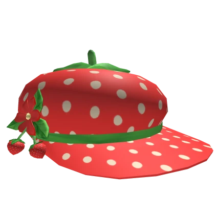 igari red strawberry beret twee floral mori kei 🍓
