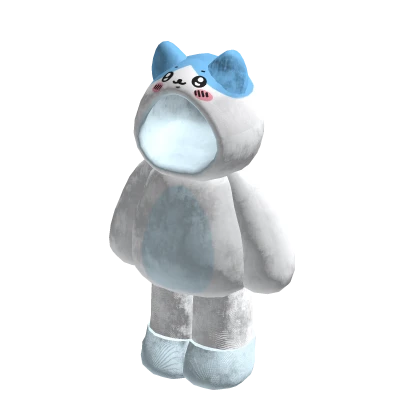 Cute White Blue Cat Onesie