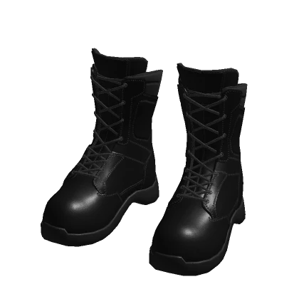 ♾️ Black military boots