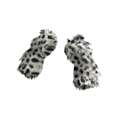 Black & White Fur Arm Wraps