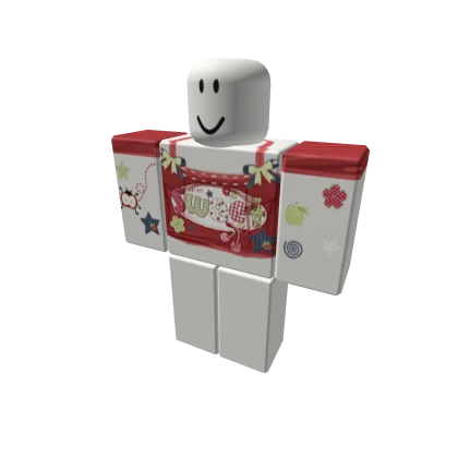 Sweet red retro igari green blue white shirt