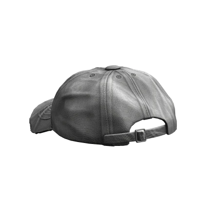 Distressed White Backwards Cap 