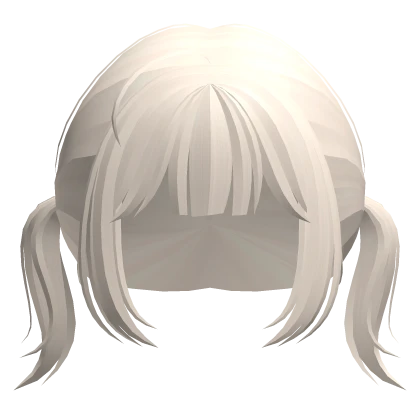 ♡ : kawaii black low pigtails