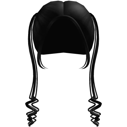 pick me swirled pigtails in black