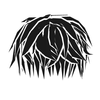 Black White Void Fluffy Messy Boy Hair