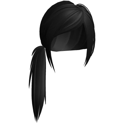 Scene Side Ponytail in Black