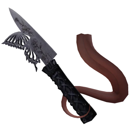 Long tongue w butterfly knife