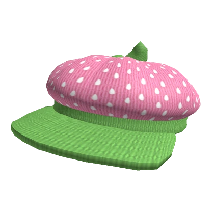 Strawberry Knit Beret