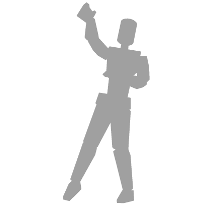 Skeleton with a shield