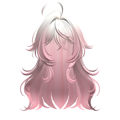Pink Ombre Cute Anime Girl Hair
