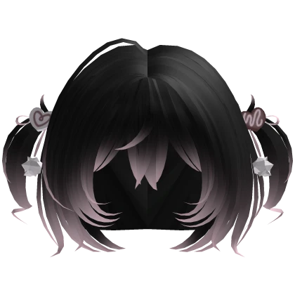 (´｡• ᵕ •｡`)づ♡ sweet treat pigtails - black pink 