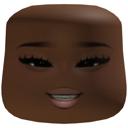 Smiling cute braces makeup