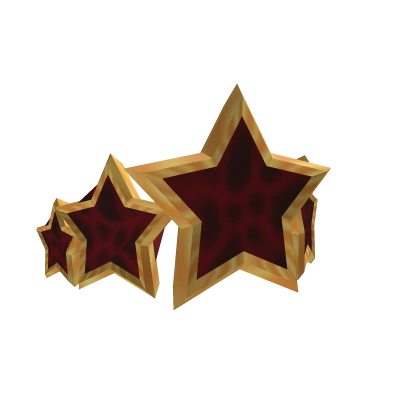 Vampire red and gold star crown