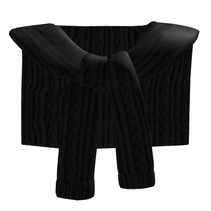 Black Sweater over Shoulders 3.0