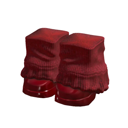 burgundy red doll platform y2k shoes + leg warmers
