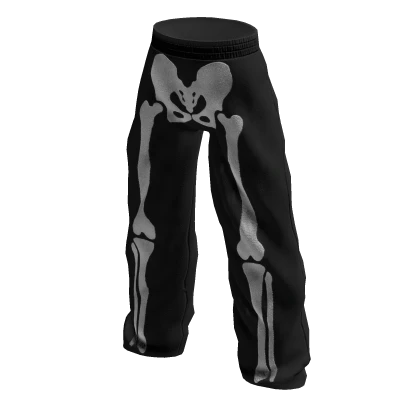 Baggy Skeleton Pants (black)