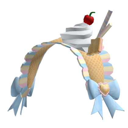 ♡ Cutesy Pastel Sorbet Ice-Cream Bonnet ♡