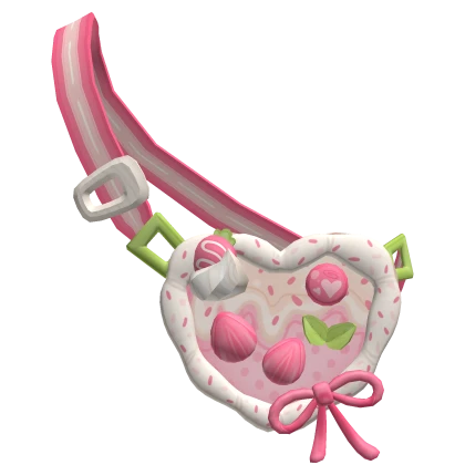cute pastel harajuku strawberry heart cake bag 3.0