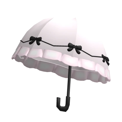  ♡ : dollette ruffle parasol pink & black bows