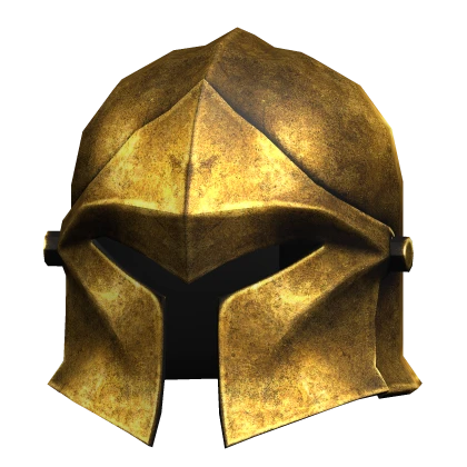 Gold Medieval Knight Helmet
