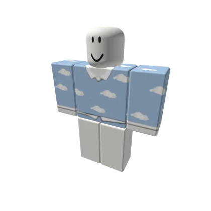 💨 Cerulean Blue softie clouds boy preppy top