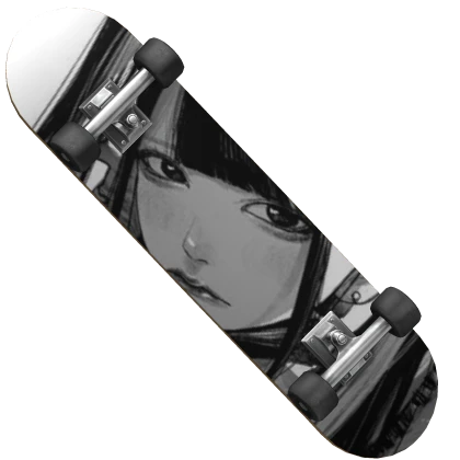 y2k Anime Girl Skateboard