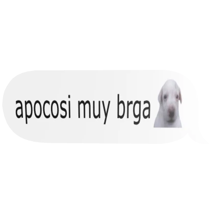 globo de texto, apoco si?