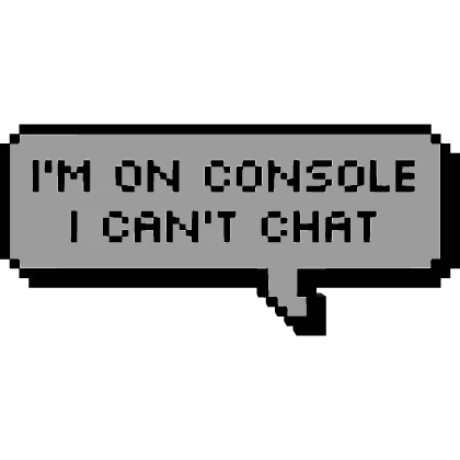 Im on console - pixel text 