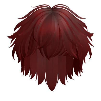 Emo Short Messy Boy Hair in Red